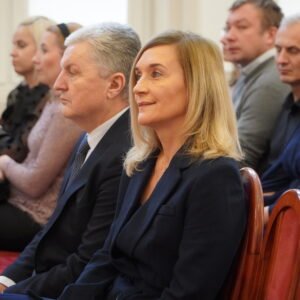 Uczestnicy uroczystości z udziałem podkarpackich nauczycieli