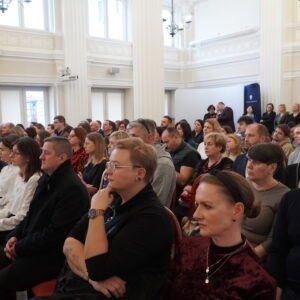 Uczestnicy uroczystości z udziałem podkarpackich nauczycieli