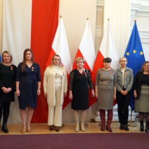 Uczestnicy uroczystości z udziałem podkarpackich nauczycieli