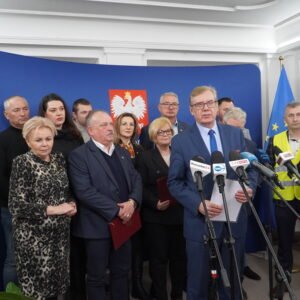 Uczestnicy konferencji prasowej