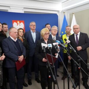 Uczestnicy konferencji prasowej