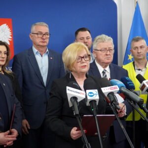 Uczestnicy konferencji prasowej
