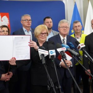 Uczestnicy konferencji prasowej