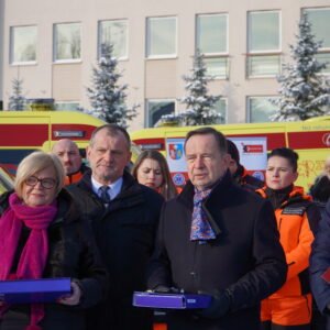Wojewoda podkarpacki Teresa Kubas-Hul podczas konferencji prasowej