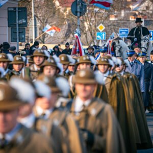 Uczestnicy uroczystości pogrzebowych księcia Lubomirskiego