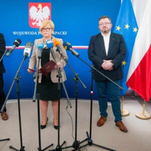 Uczestnicy konferencji prasowej