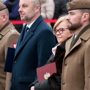 Uczestnicy przysięgi wojskowej terytorialsów