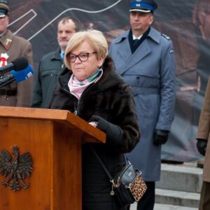 Uczestnicy przysięgi wojskowej terytorialsów