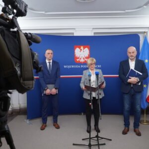 Uczestnicy konferencji prasowej