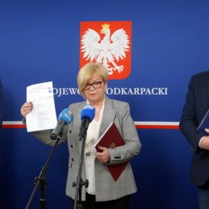 Uczestnicy konferencji prasowej