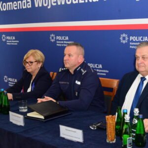 Uczestnicy narady rocznej Policji