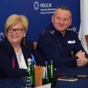 Uczestnicy narady rocznej Policji