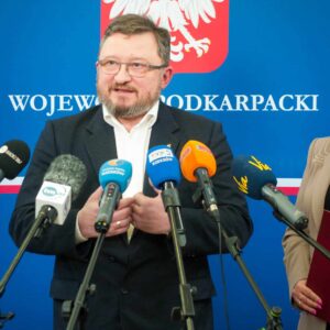 Uczestnicy konferencji prasowej