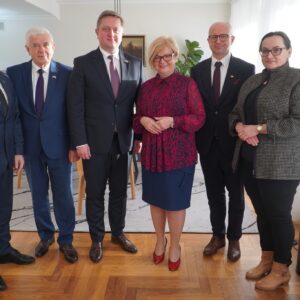 Uczestnicy spotkania z ambasadorem Ukrainy