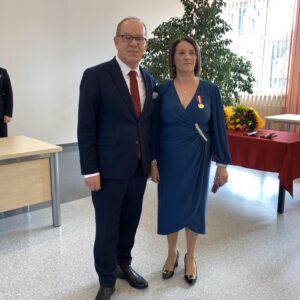 Wicewojewoda podczas uroczystości wręczenia odznaczeń państwowych