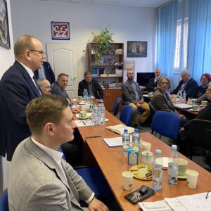 Wicewojewoda podkarpacki Wiesław Buż podczas posiedzenia Rady OPZZ Województwa Podkarpackiego