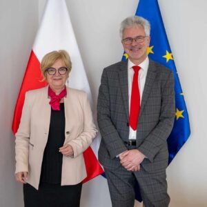 Wojewoda podkarpacki Teresa Kubas-Hul podczas wizyty z konsulem Austrii