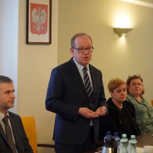 Uczestnicy narady z przewodniczącymi zespołów do spraw orzekania o niepełnosprawności