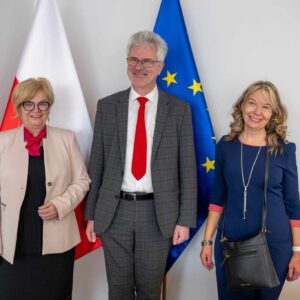 Wojewoda podkarpacki Teresa Kubas-Hul podczas wizyty z konsulem Austrii
