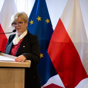 Wojewoda podkarpacki Teresa Kubas-Hul podczas uroczystości