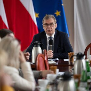 Uczestnicy spotkania wojewody z samorzadami