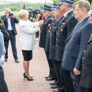 Uczestnicy obchodów z okazji Dnia Strażaka