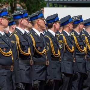Uczestnicy obchodów z okazji Dnia Strażaka