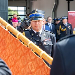 Uczestnicy obchodów z okazji Dnia Strażaka