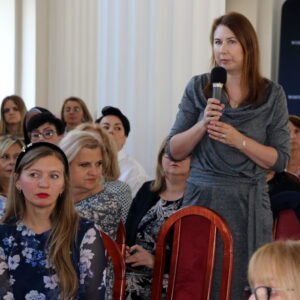 Uczestnicy spotkania z kadra kierowniczą środowiskowych domów samopomocy