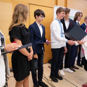 Uczestnicy gali laureatów konkursów przedmiotowych