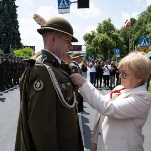 Uczestnicy Święta 21 Brygady strzelców Podhalańskich