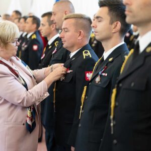 Uczestnicy uroczystości strażackich