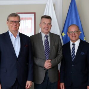Minister nauki Dariusz Wieczorek podczas wizyty w Rzeszowie