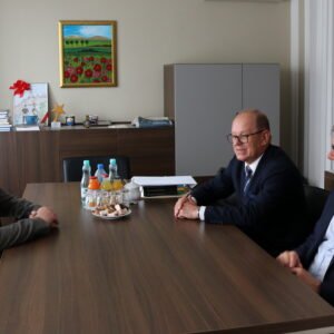 Minister nauki Dariusz Wieczorek podczas wizyty w Rzeszowie