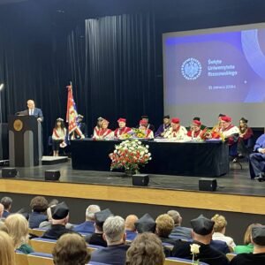 Uczestnicy uroczystości z okazji Święta Uniwersytetu Rzeszowskiego