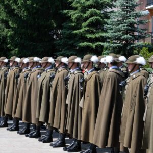 Uczestnicy Święta 21 Brygady strzelców Podhalańskich