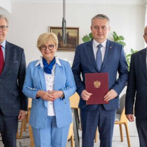 Wojewoda podkarpacki Teresa Kubas-Hul i II wicewojewoda podkarpacki Tomasz Lorenc