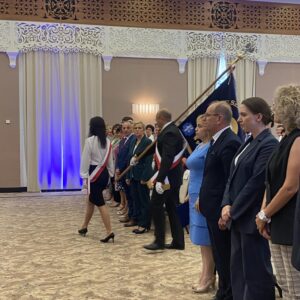 Uczestnicy uroczystości wręczenia odznaczeń w Przemyślu