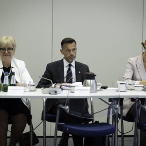 Uczestnicy narady wojewodów w Ministerstwie Spraw Wewnętrznych i Administracji