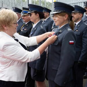Uczestnicy uroczystości z okazji wojewódzkiego święta służby więzienne