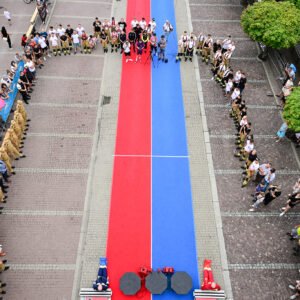 Uczestnicy zawodów strażackich