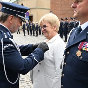 Uczestnicy obchodów Święta Policji