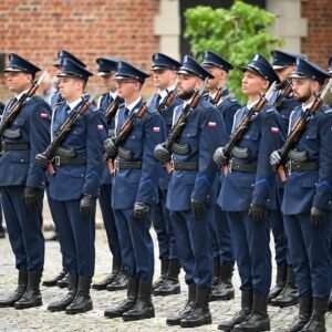 Uczestnicy obchodów Święta Policji