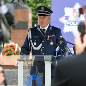 Uczestnicy obchodów Święta Policji