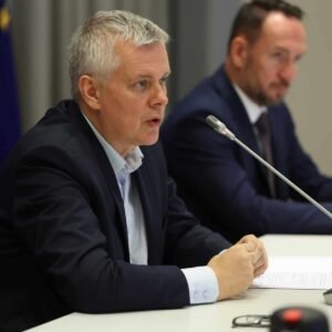 Uczestnicy narady wojewodów w Ministerstwie Spraw Wewnętrznych i Administracji
