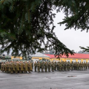 Uczestnicy obchodów Święta 1. batalionu Strzelców Podhalańskich