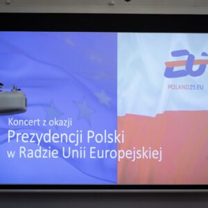 Uczestnicy koncertu z okazji objęcia przez Polskę prezydencji w Radzie UE