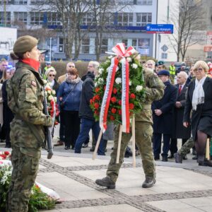 Uczestnicy obchodów Narodowego Dnia Pamięci Żołnierzy Wyklętych