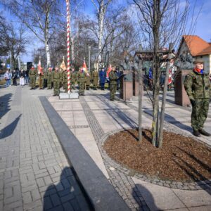Uczestnicy obchodów Narodowego Dnia Pamięci Żołnierzy Wyklętych