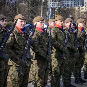 Uczestnicy obchodów Narodowego Dnia Pamięci Żołnierzy Wyklętych